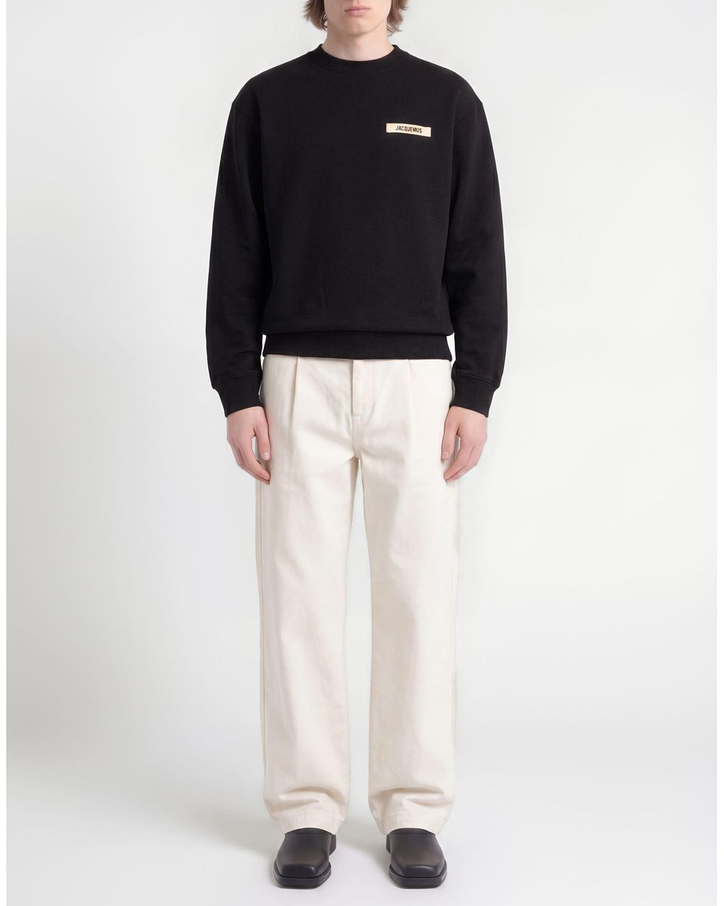 Jacquemus Black Sweatshirt Cotton for men