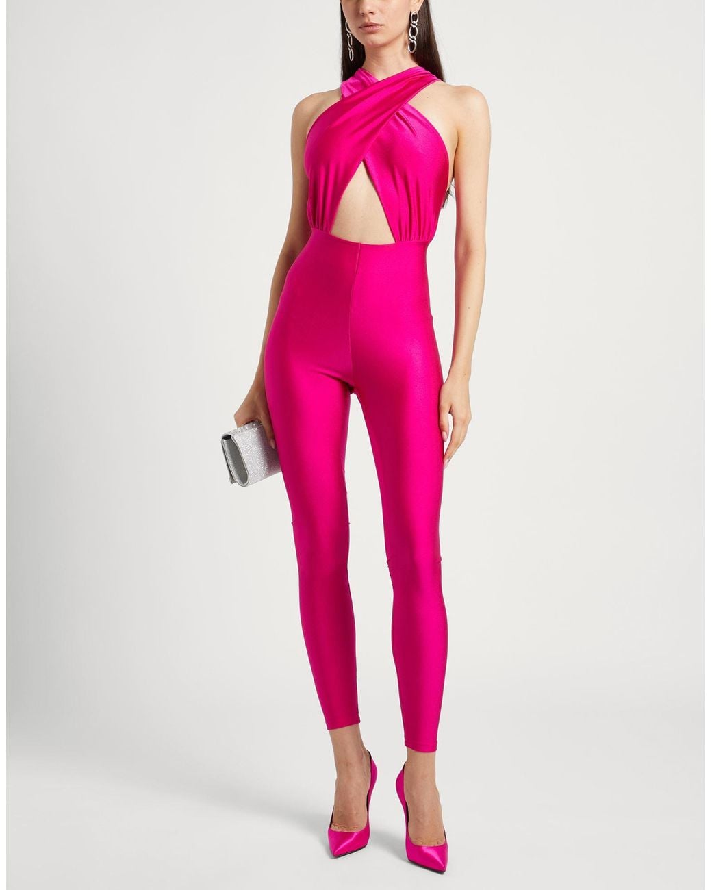 ANDAMANE Pink Fuchsia Jumpsuit Polyamide, Elastane