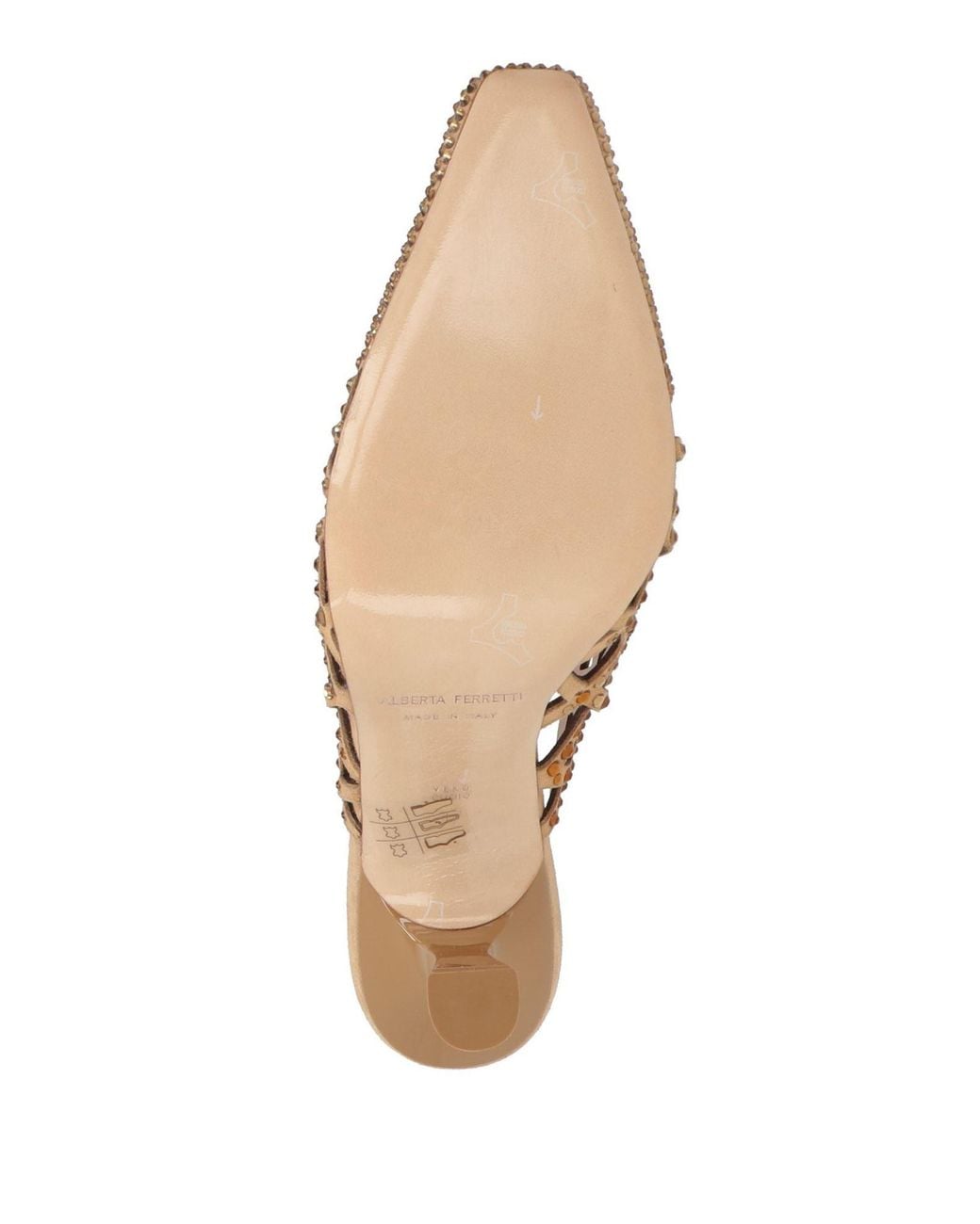 Alberta Ferretti Natural Mules & Clogs