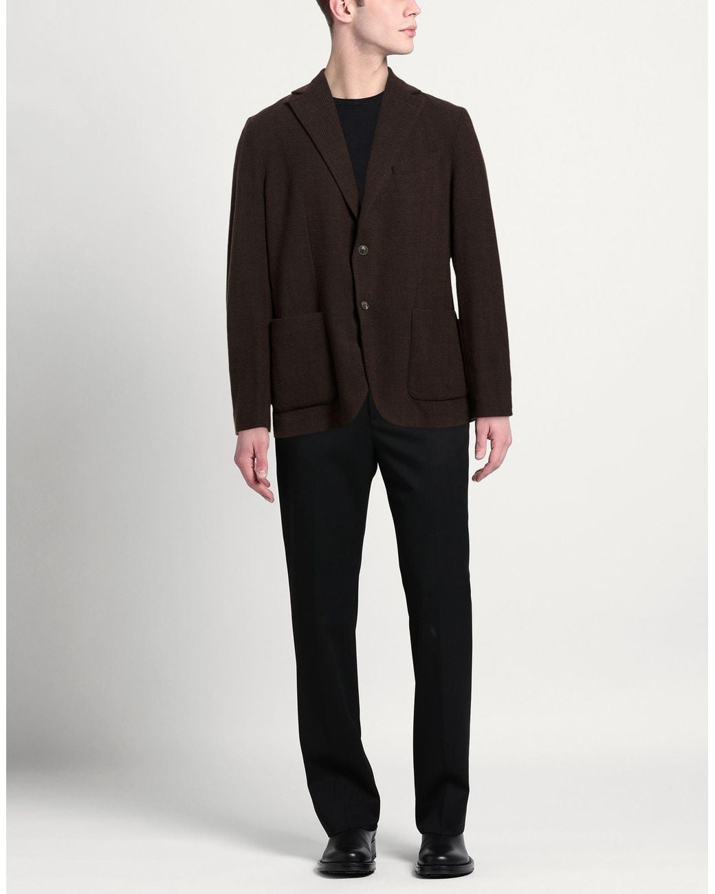 Circolo 1901 Black Blazer Wool, Elastane for men
