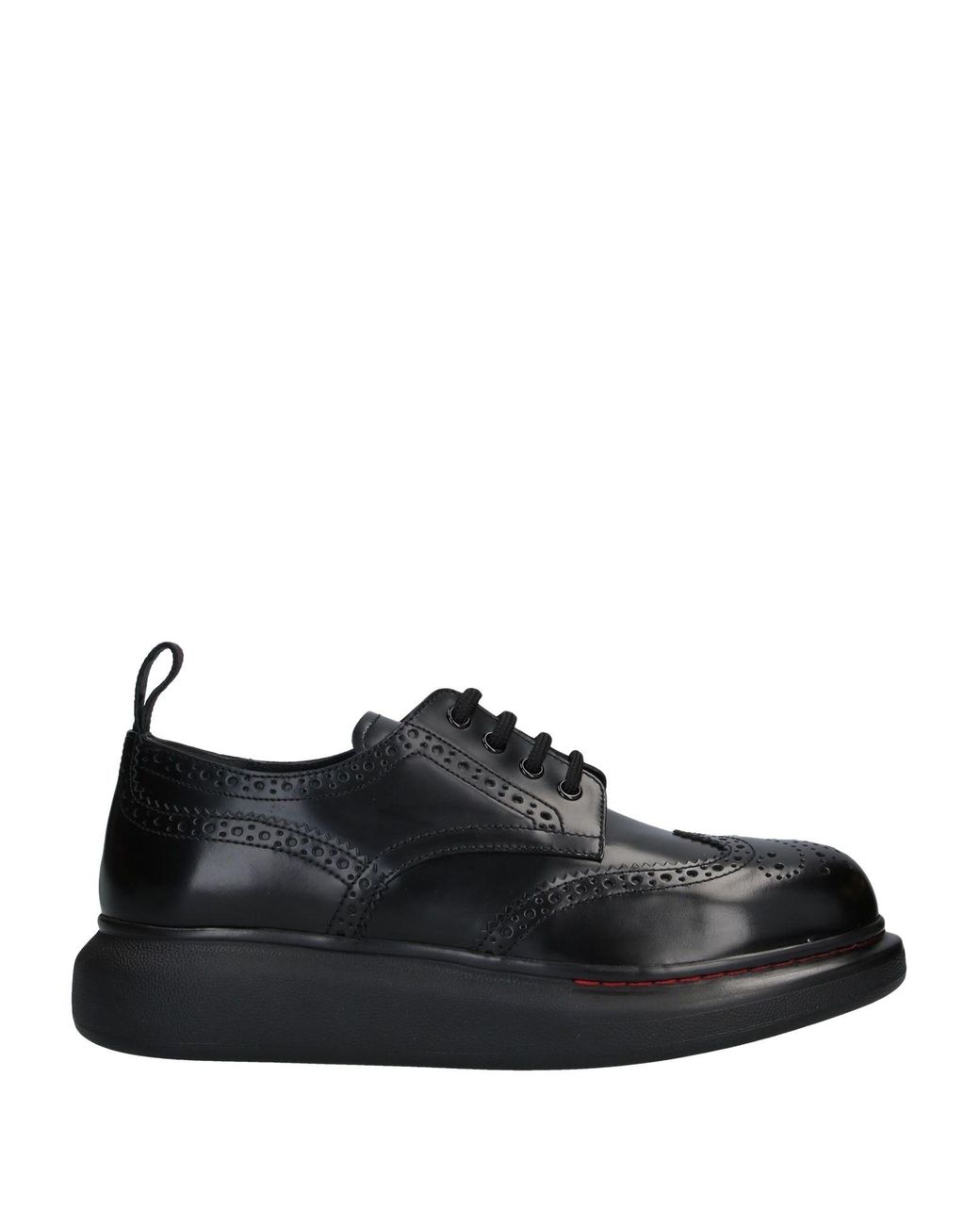 McQueen Black Schnürschuh