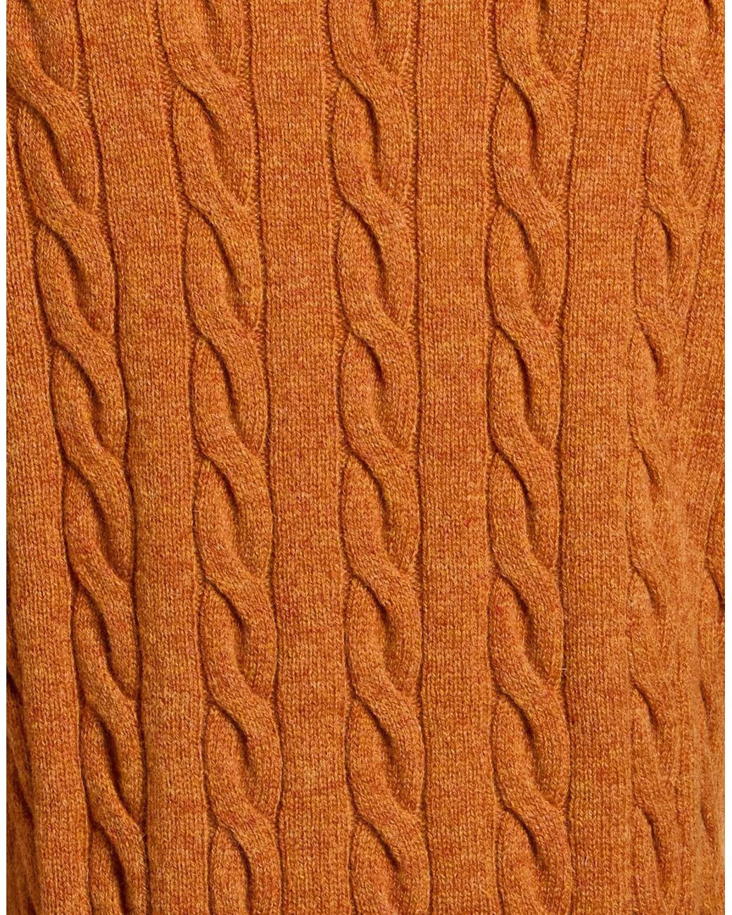 Gran Sasso Orange Rust Sweater Virgin Wool for men
