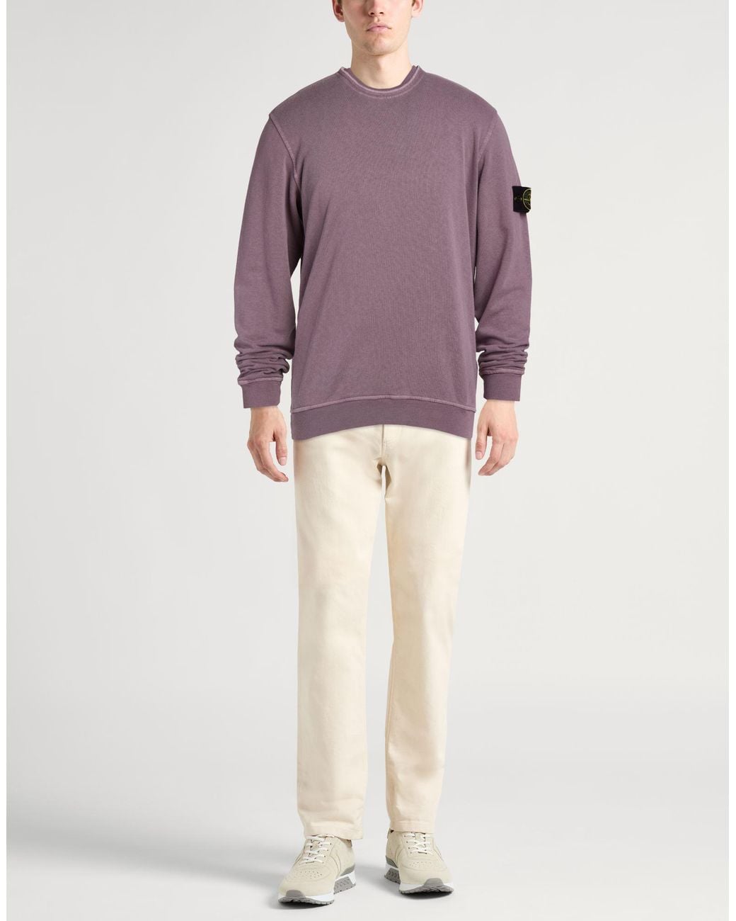 Stone Island Purple Sweatshirt for men