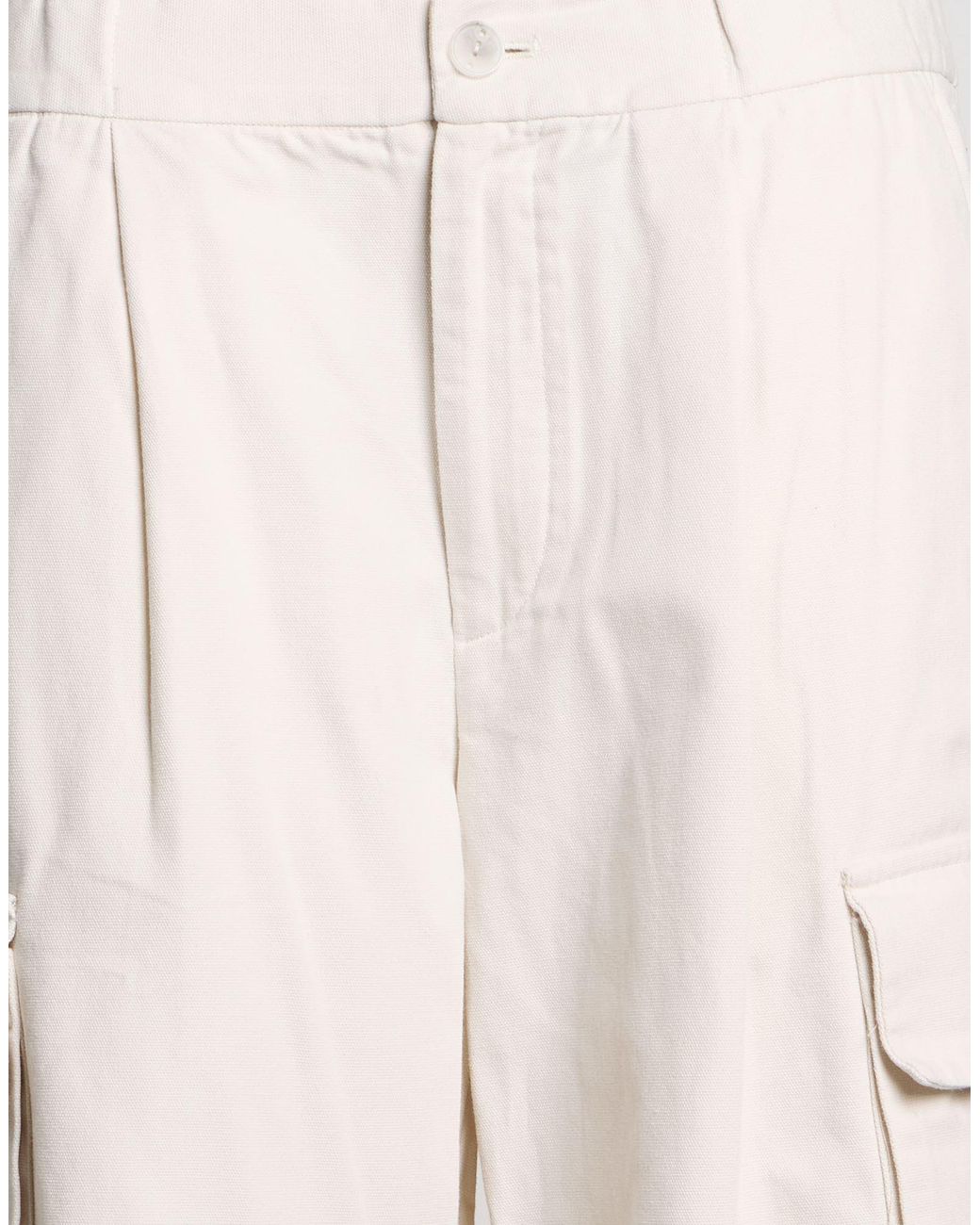 Hevò White Pants Cotton
