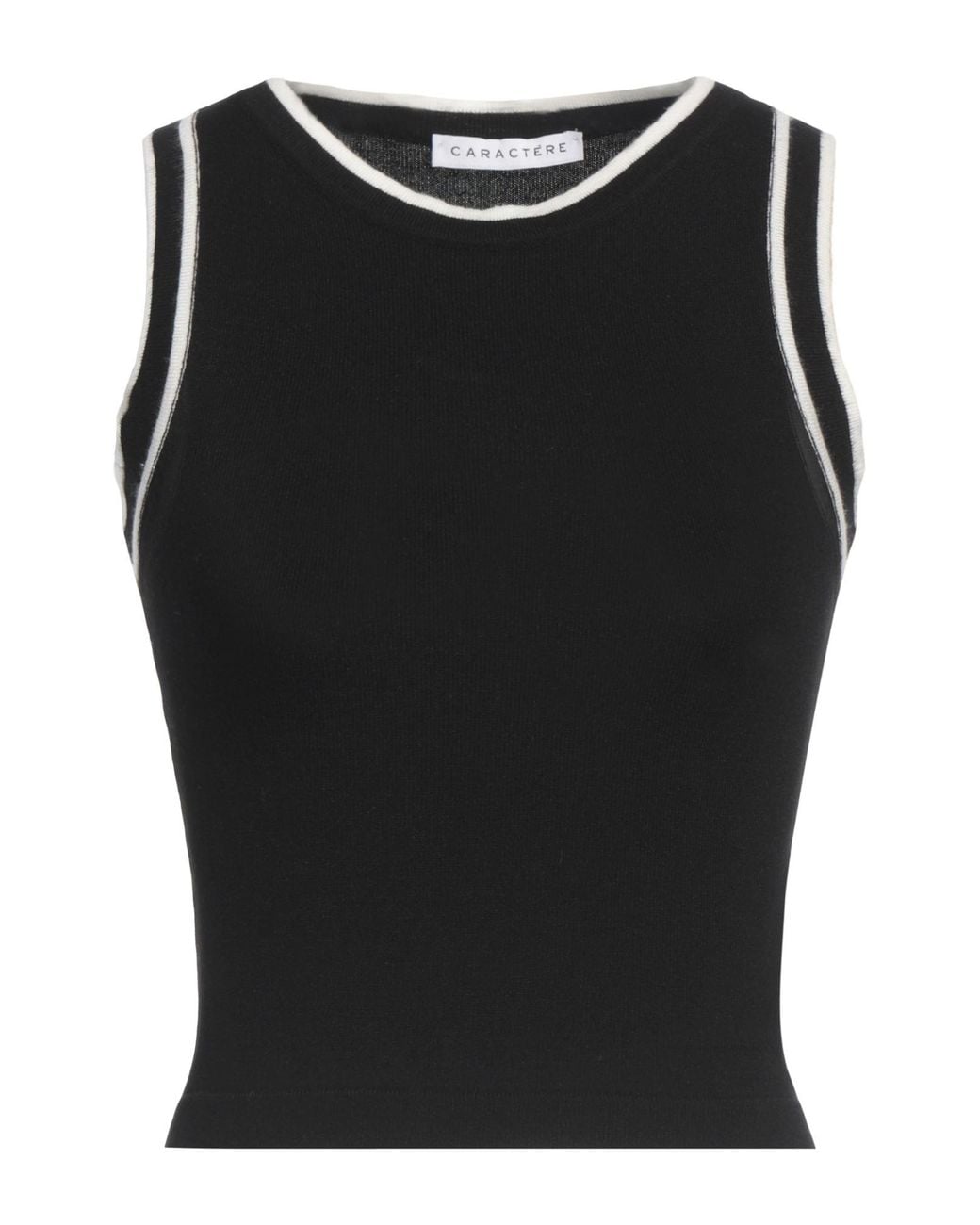Caractere Black Sweater Viscose, Polyester, Polyamide