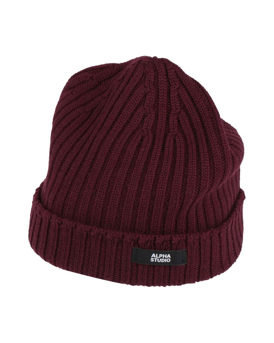 Alpha Studio Purple Hat Merino Wool for men