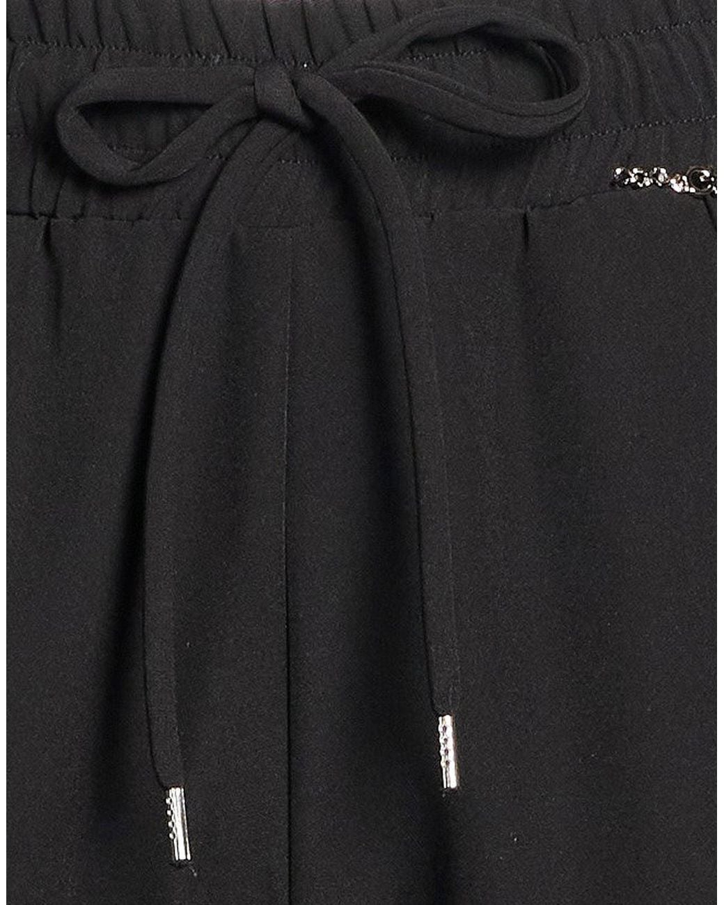 Gaelle Paris Black Pants Polyester, Elastane