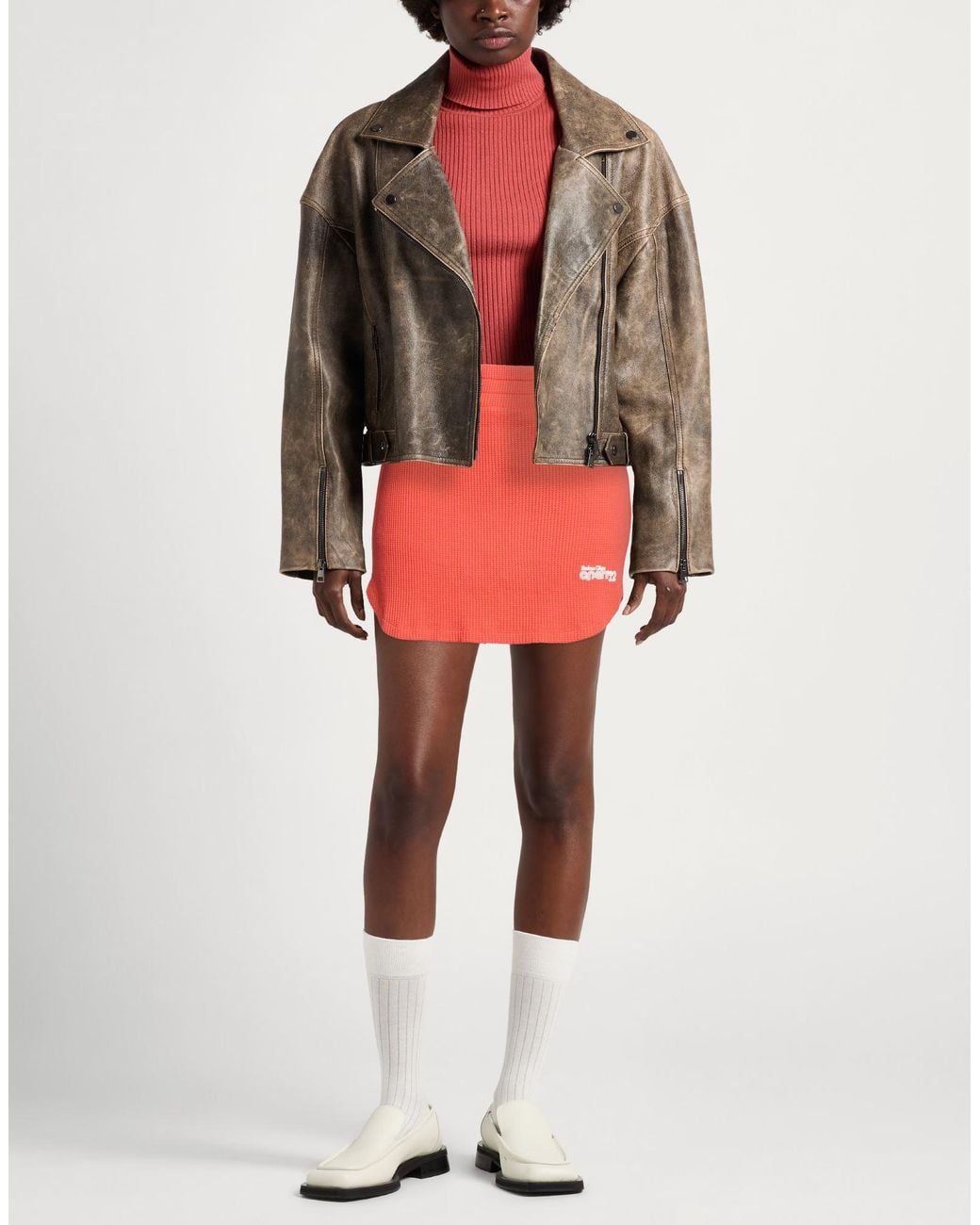 Reina Olga Red Mini Skirts