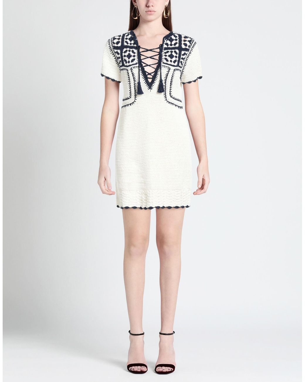Zadig & Voltaire White Mini Dress Cotton