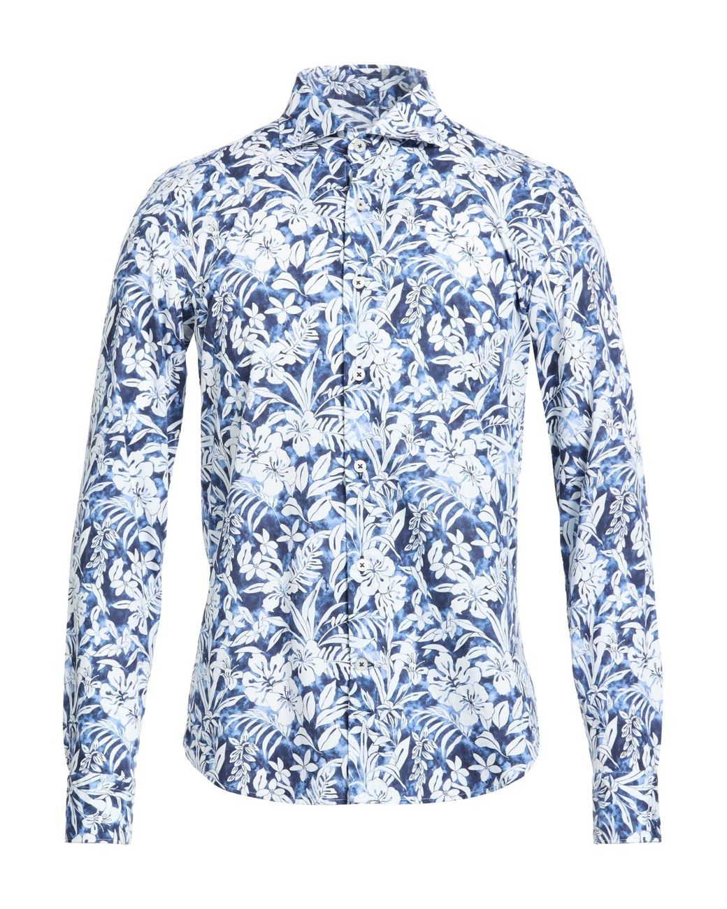 Ghirardelli Blue Washed Shirt Cotton for men