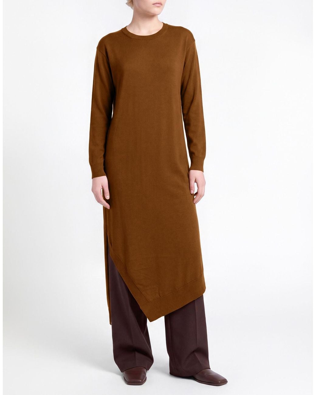 Daniele Fiesoli Brown Midi Dresses
