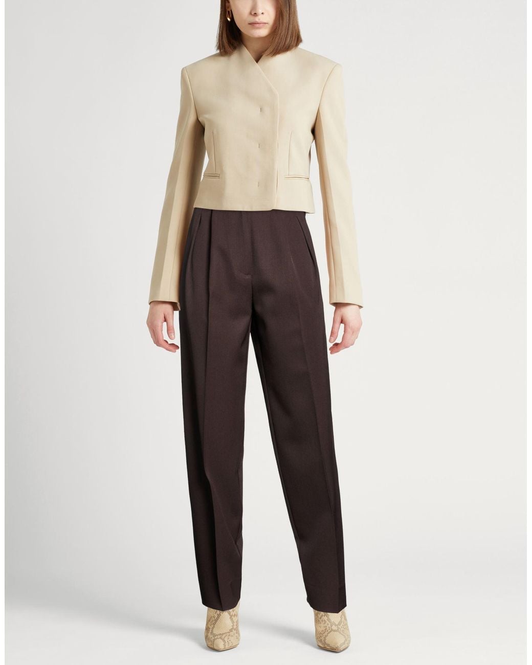 Drumohr Brown Dark Pants Virgin Wool