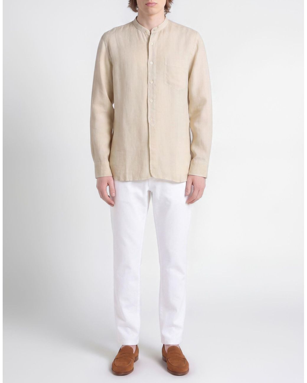 120% Lino Natural Shirts for men