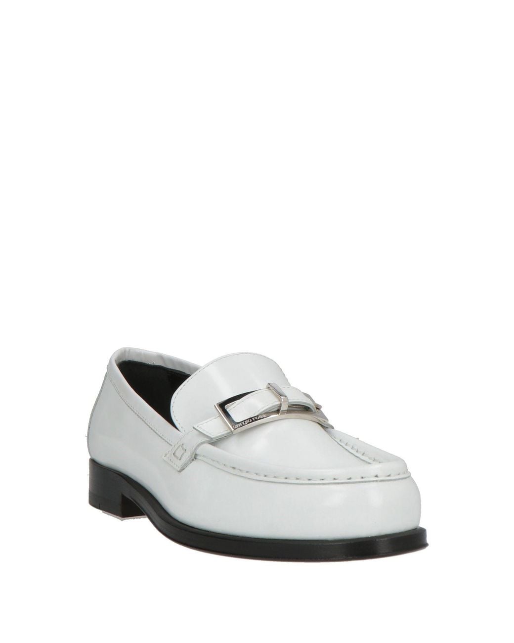 Sergio Rossi White Loafers Soft Leather