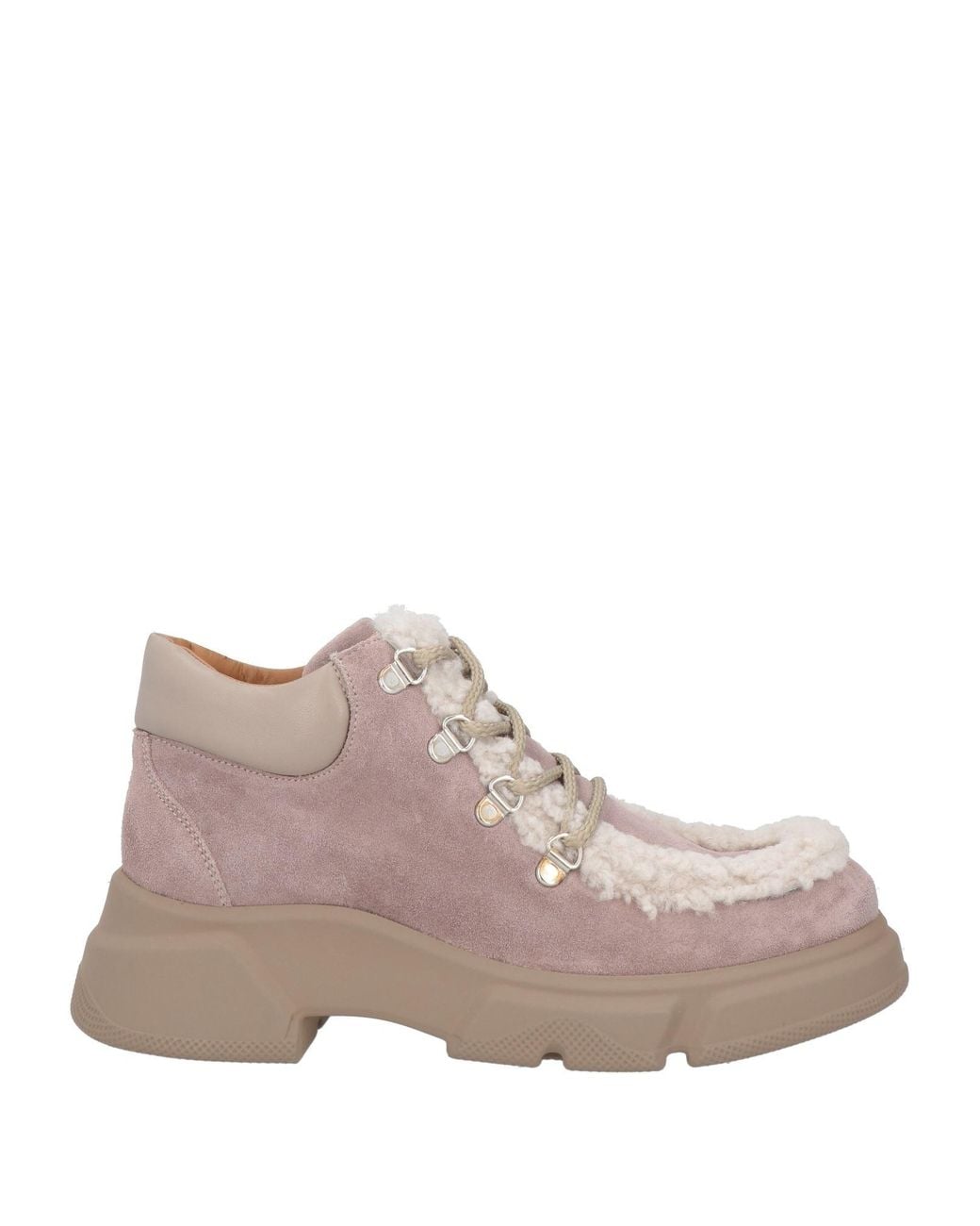 Voile Blanche Multicolor Antique Rose Ankle Boots Leather, Shearling