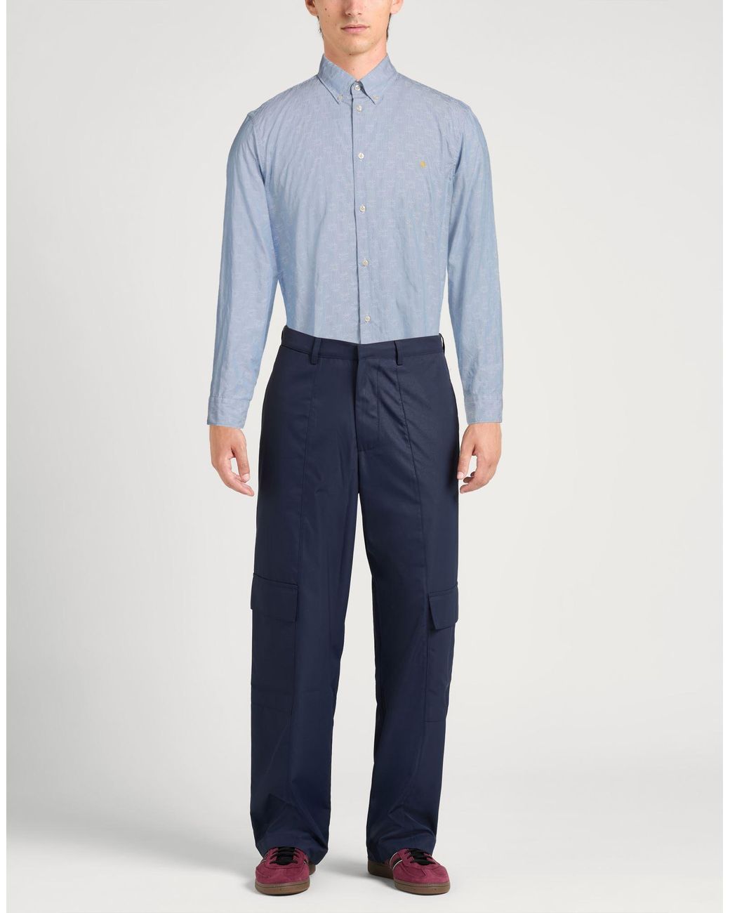 Manuel Ritz Blue Shirt Cotton for men