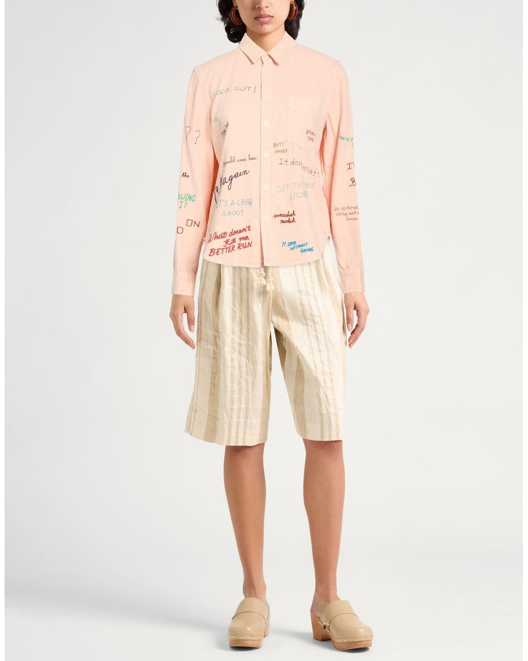 Mother Pink Denim Shirt