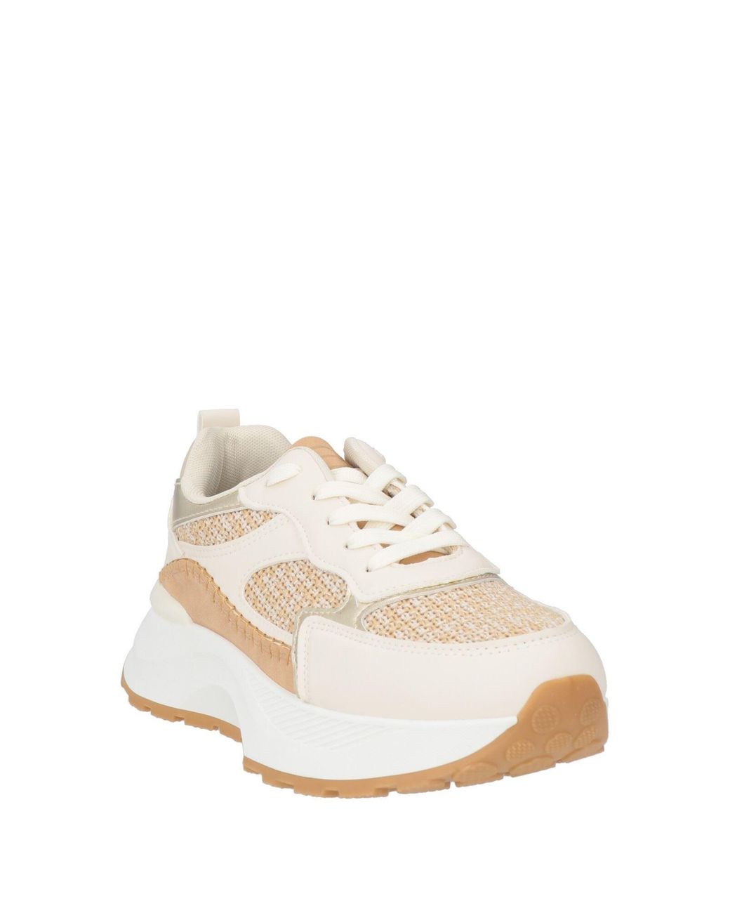 Laura Biagiotti White Sneakers Synthetic Material, Textile Fibers