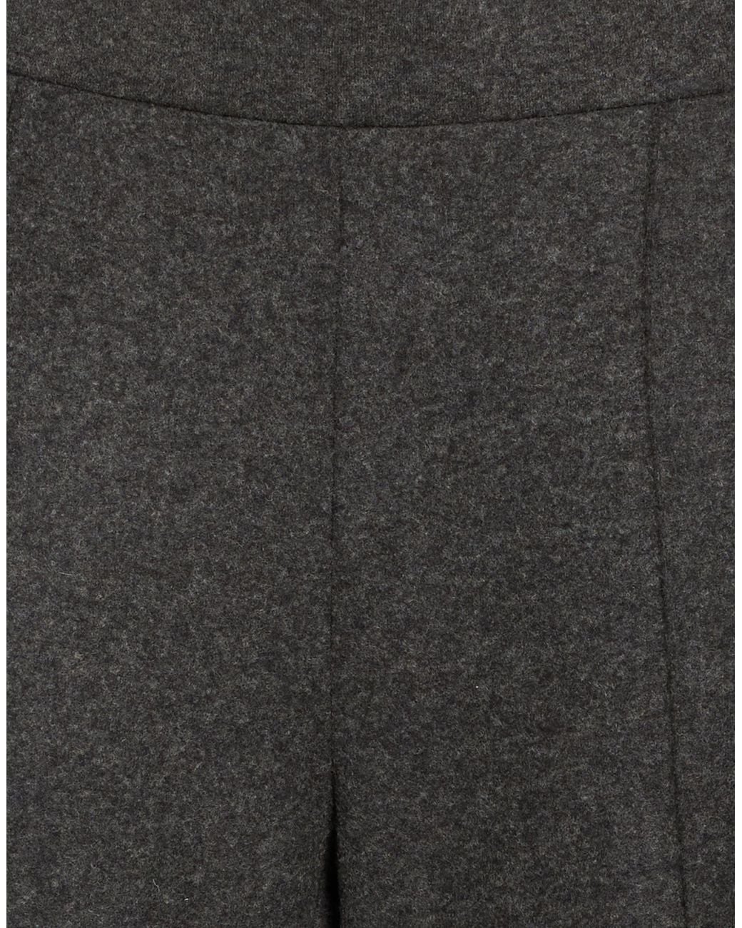 Cambio Gray Charcoal Pants Polyester, Wool, Elastane