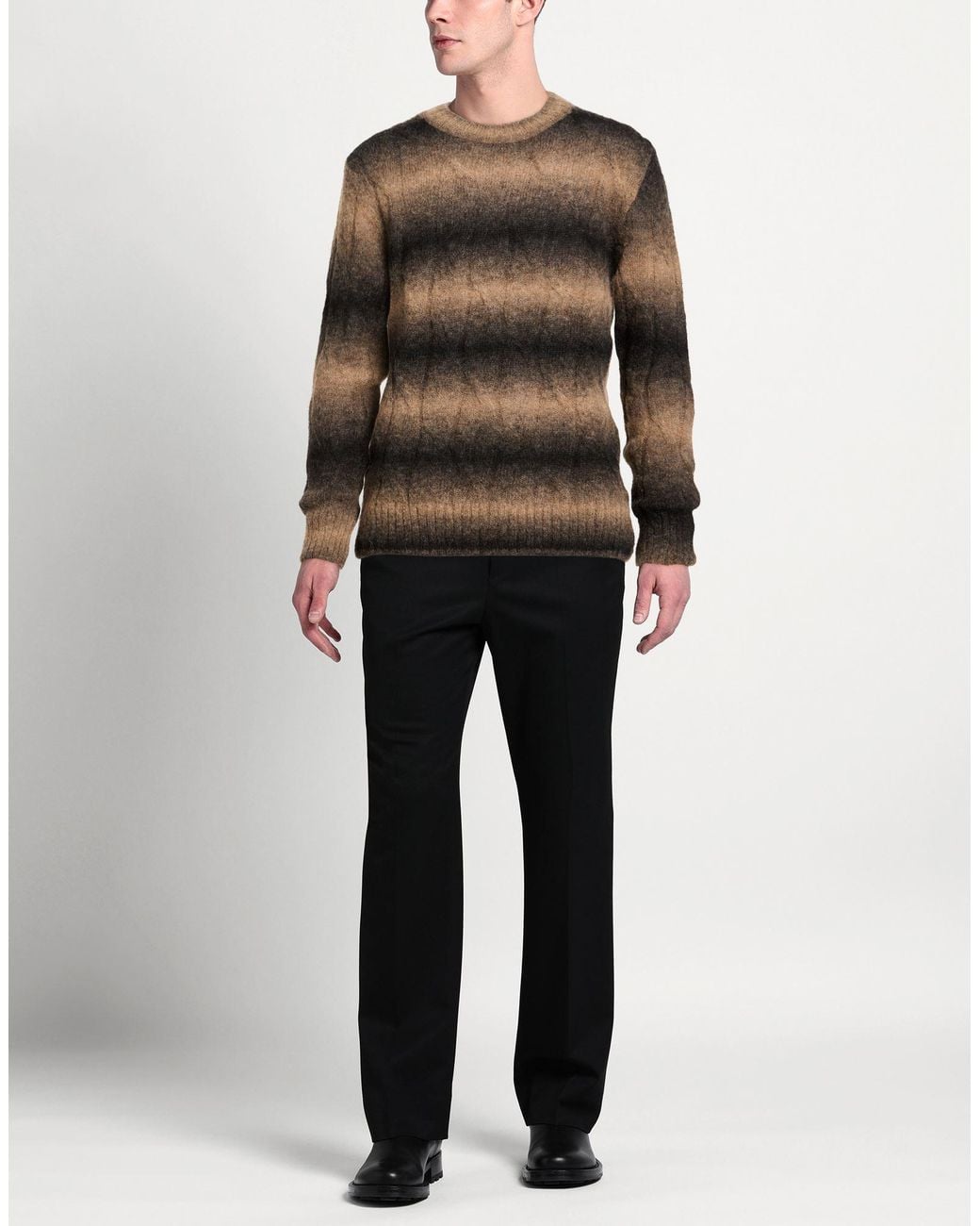 Retois Gray Sweater Alpaca Wool, Polyester for men