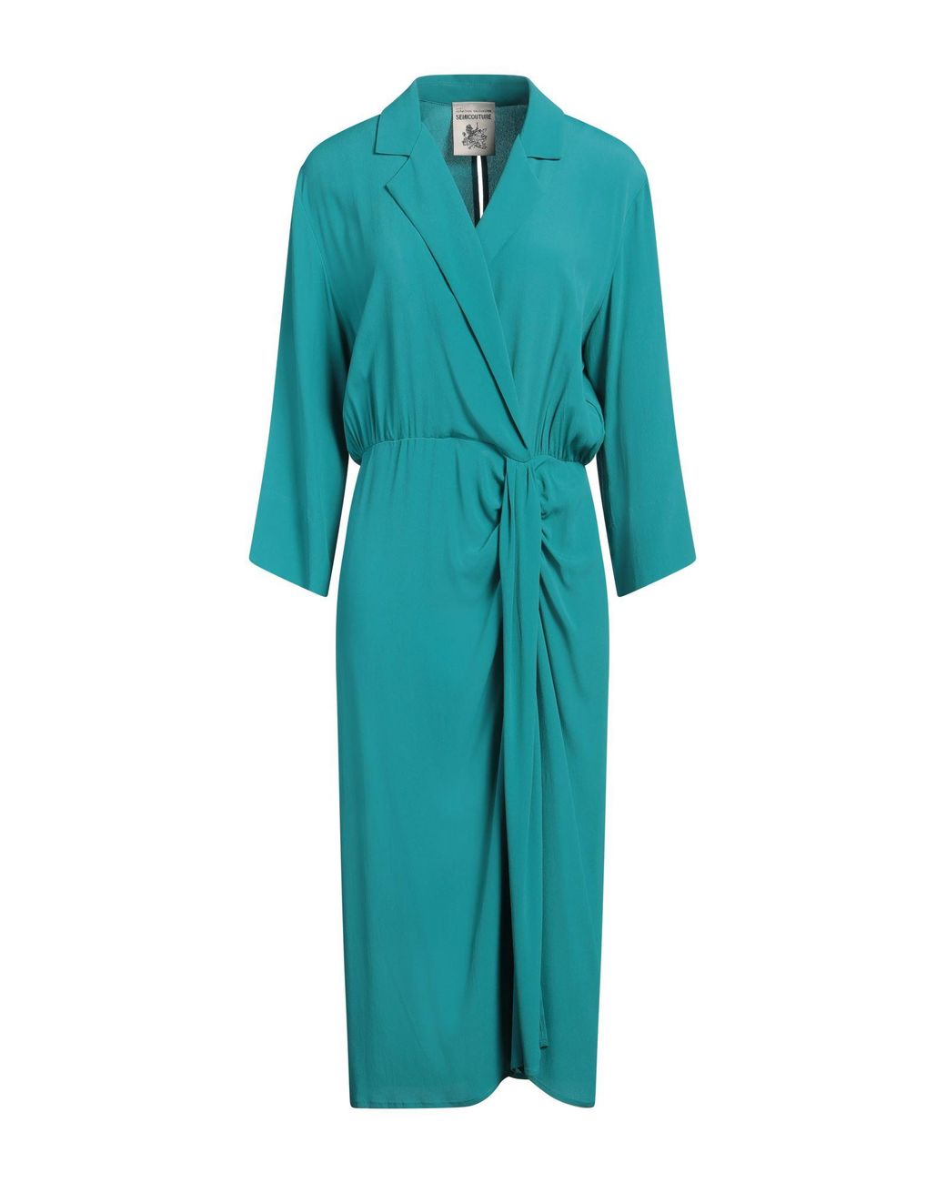 Semicouture Blue Midi Dress