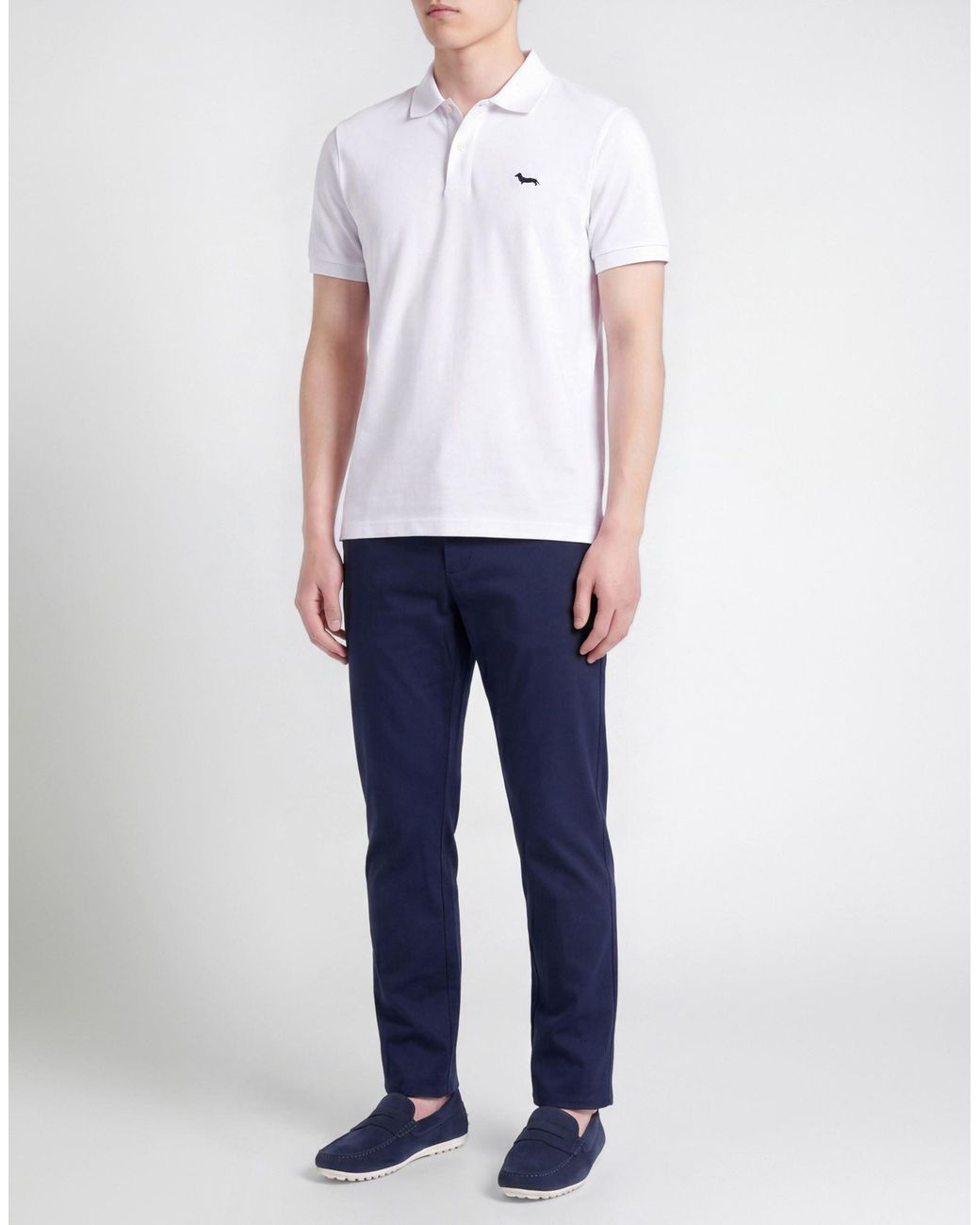 Harmont & Blaine White Polo Shirt Cotton, Elastane for men