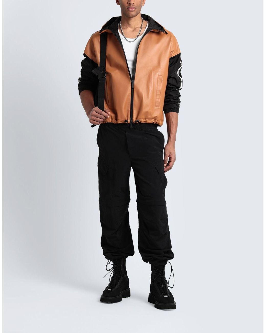 MSGM Black Trouser for men