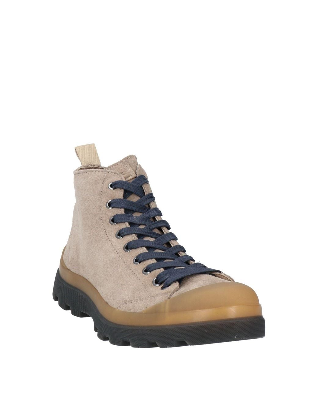 Pànchic Brown Sand Ankle Boots Leather, Rubber for men