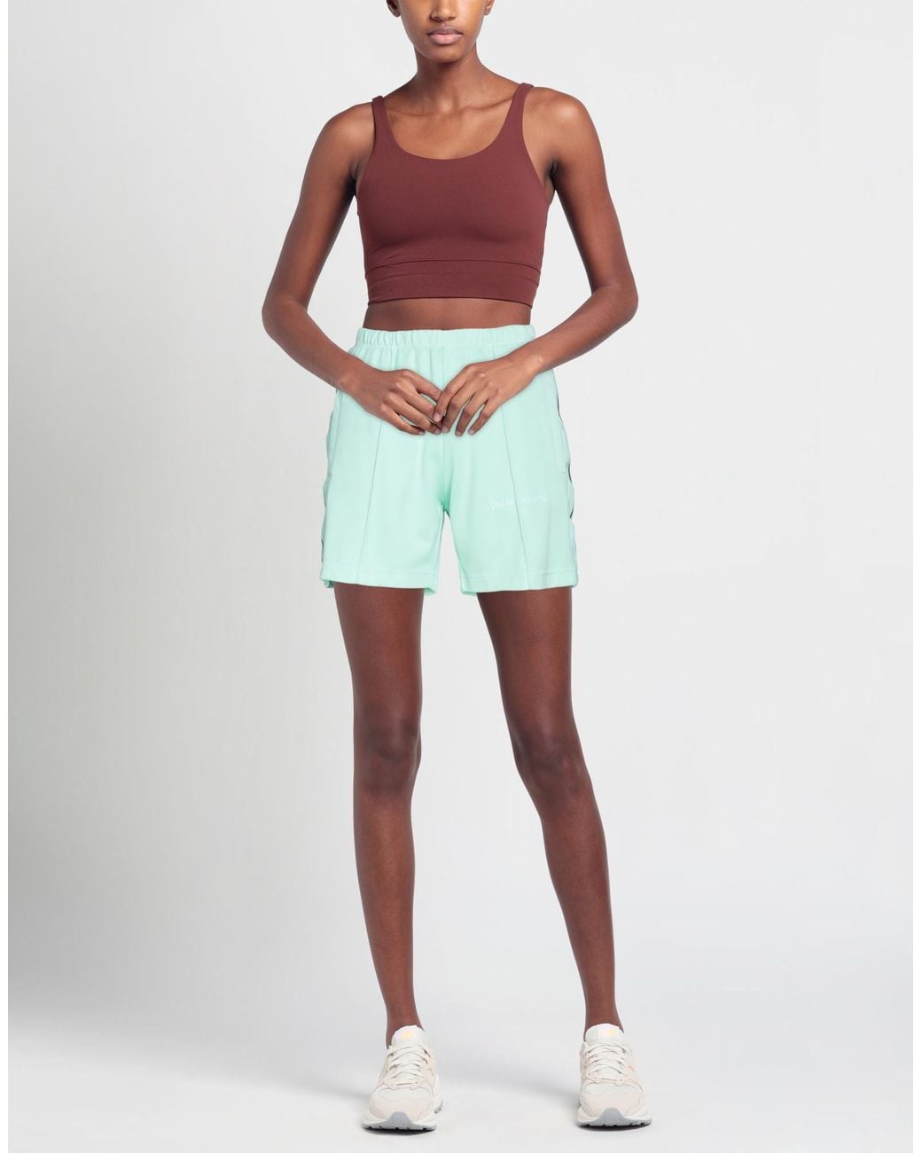 Palm Angels Blue Shorts & Bermuda Shorts