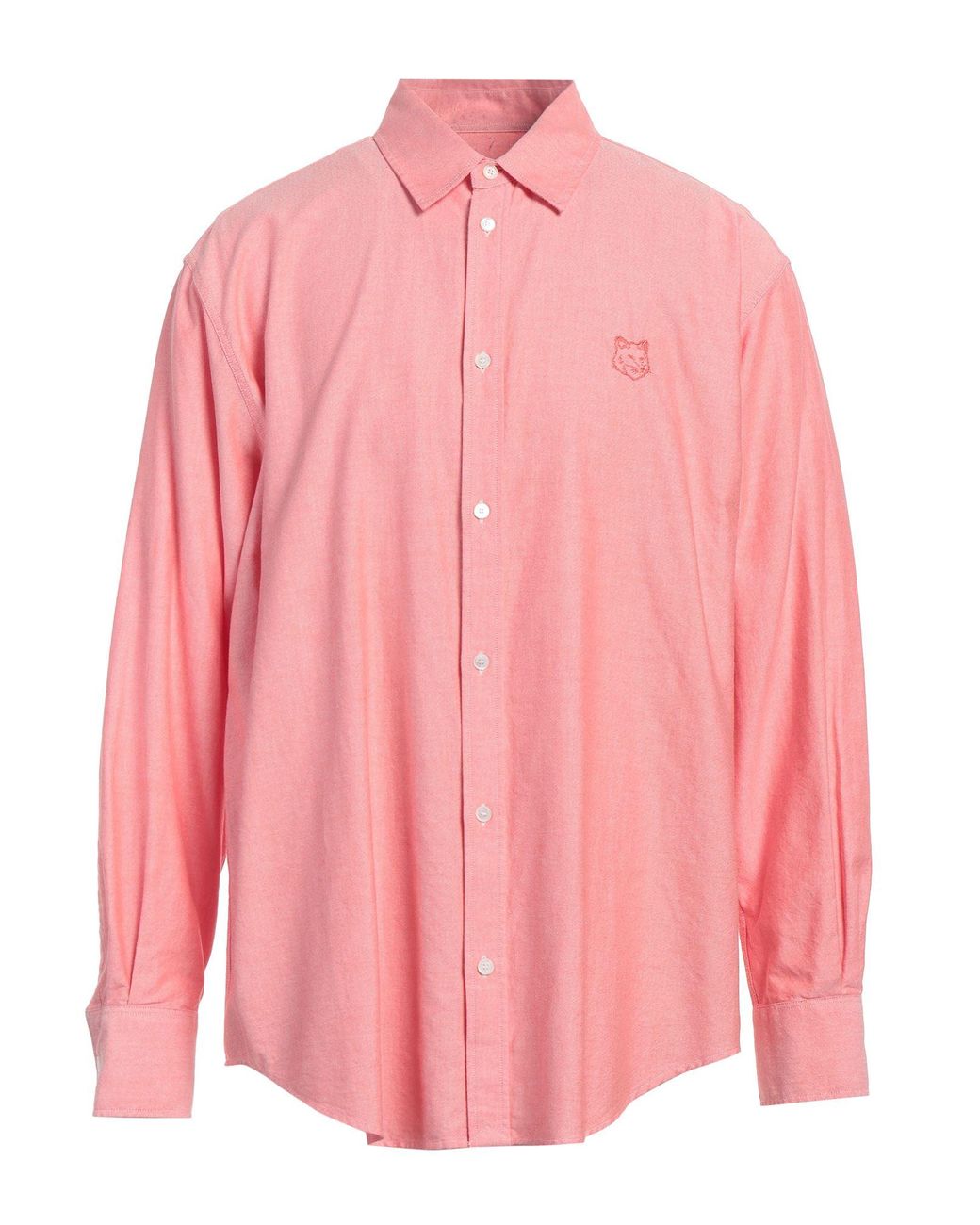 Maison Kitsuné Pink Shirt Cotton for men