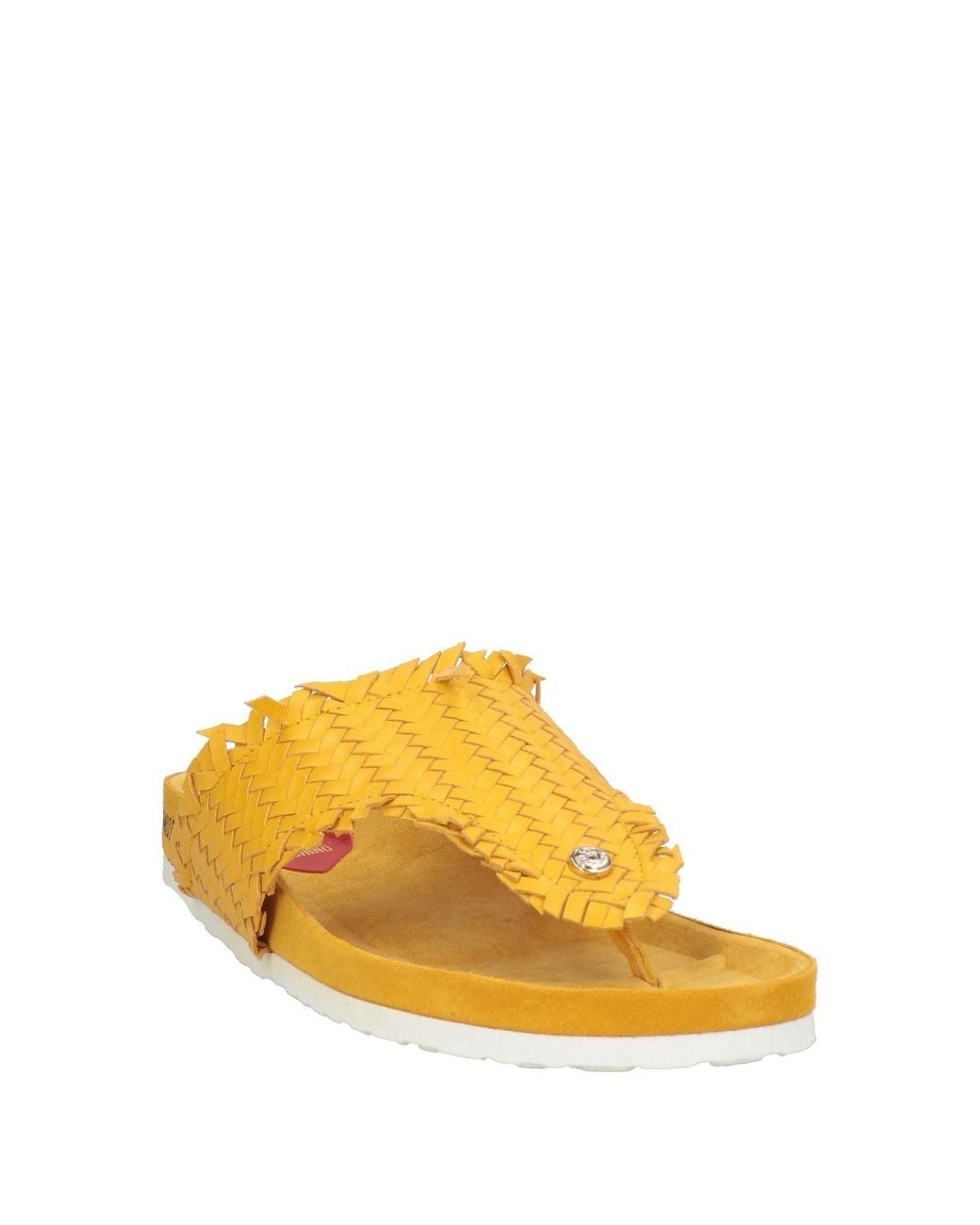 Love Moschino Yellow Thong Sandals