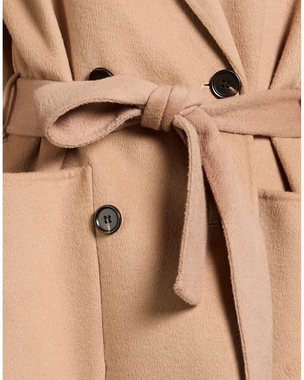 BRERAS Milano Natural Camel Coat Wool, Polyester