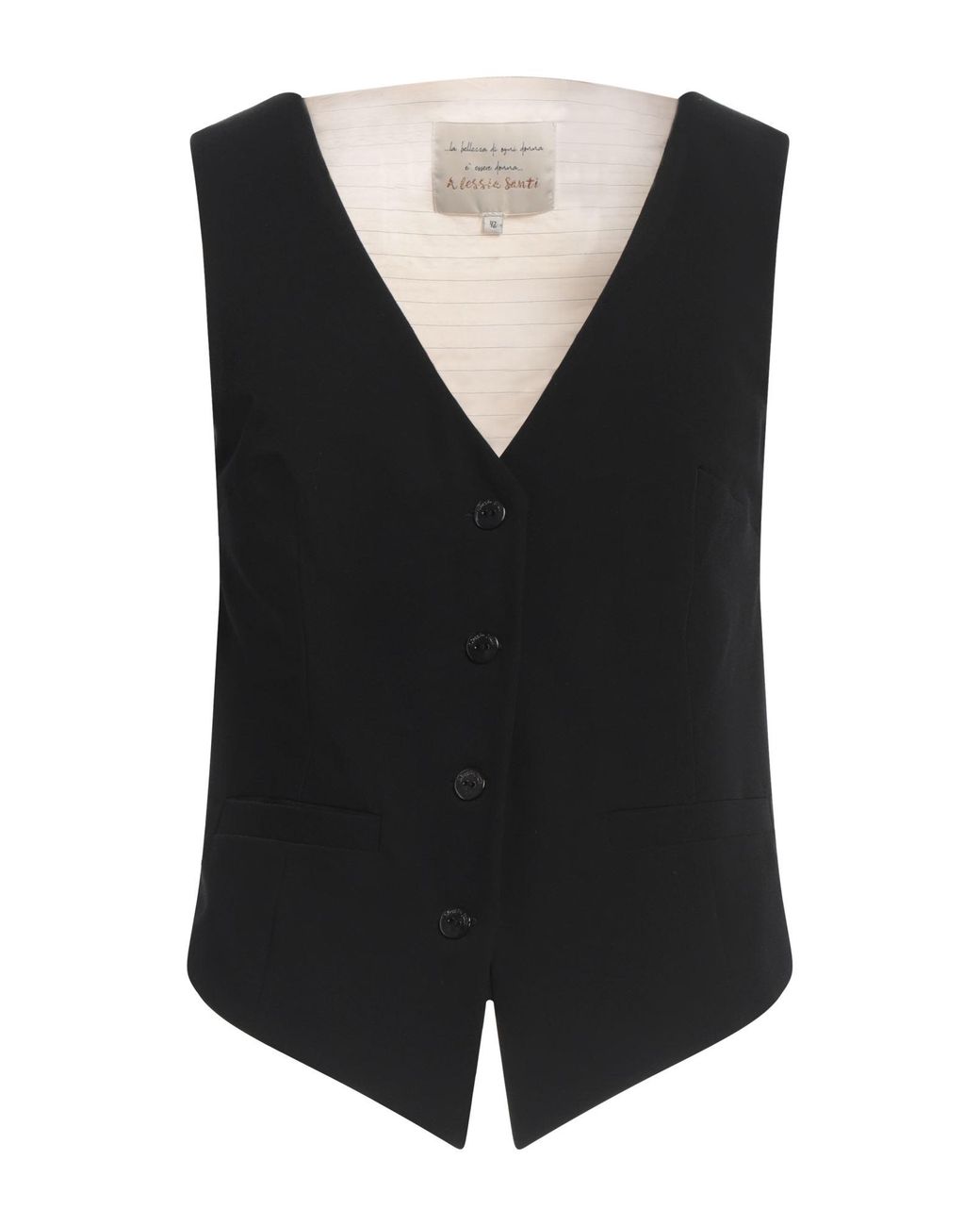 ALESSIA SANTI Black Tailored Vest
