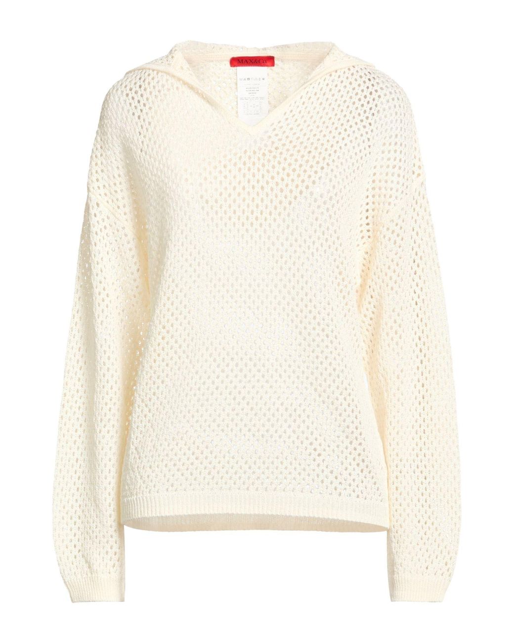 MAX&Co. White Sweaters