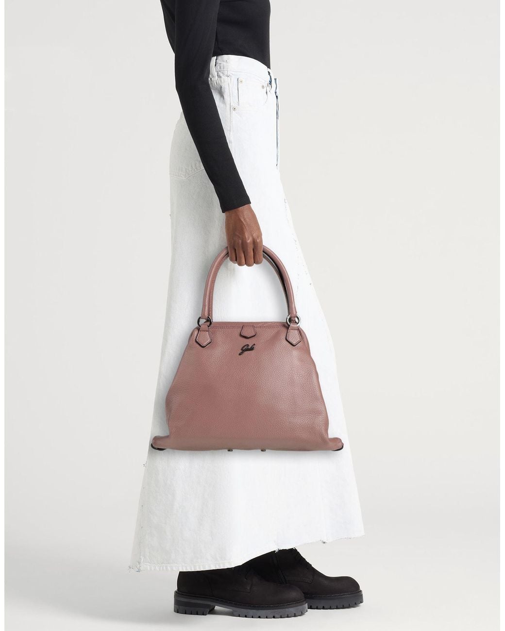 Gabs Pink Handbag Leather