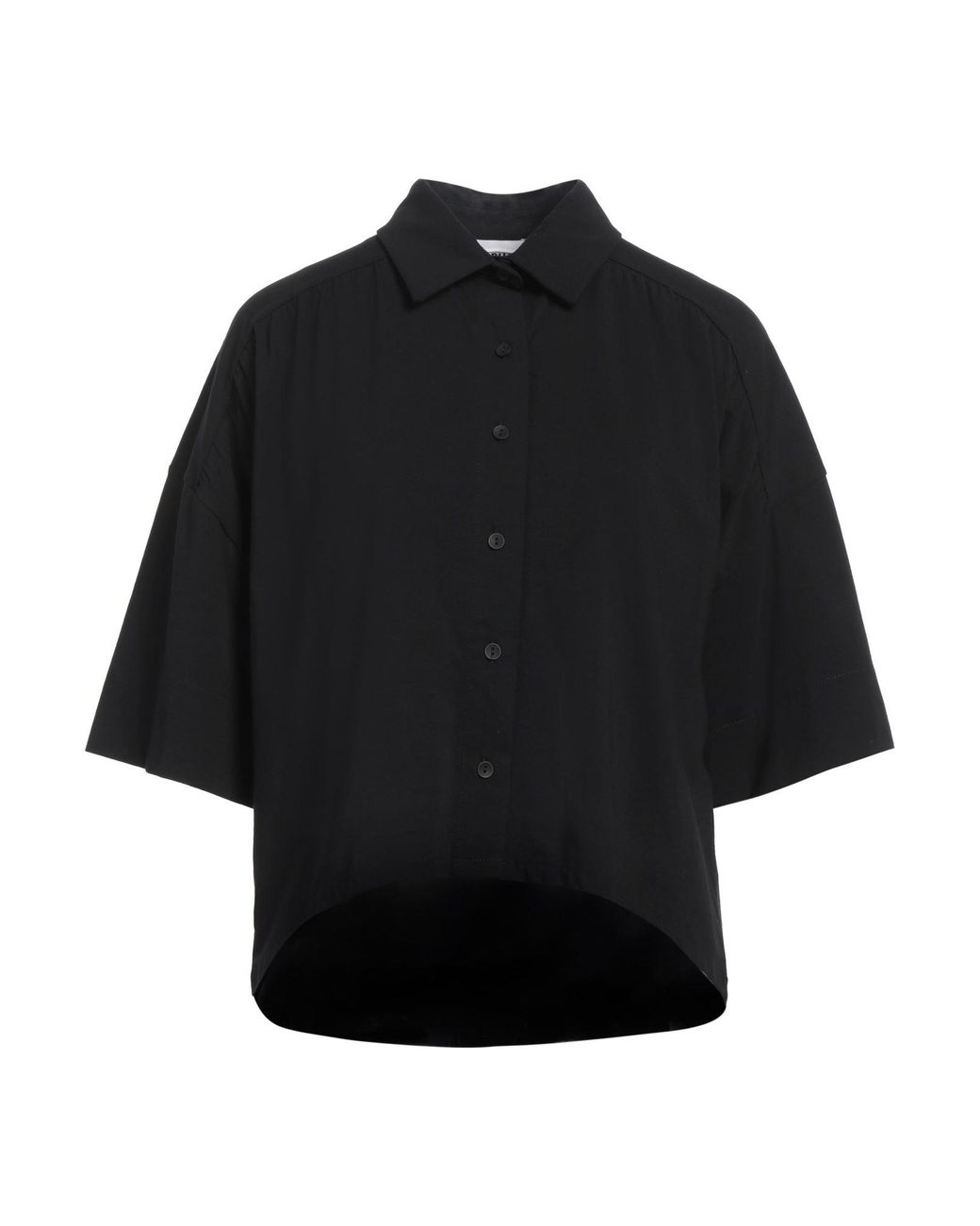 Alpha Studio Black Shirt Cotton, Elastane