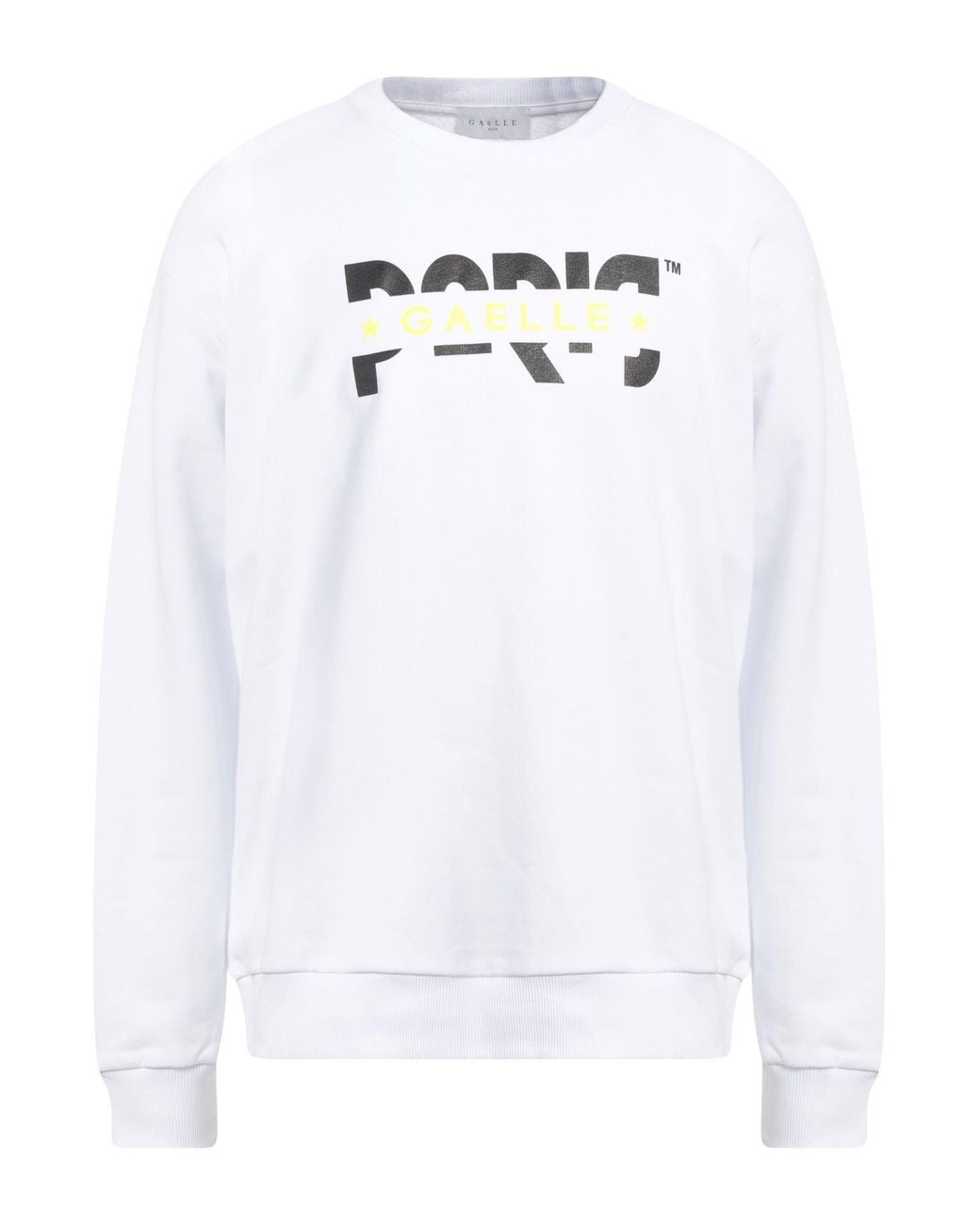 Gaelle Paris White Sweatshirt Cotton for men