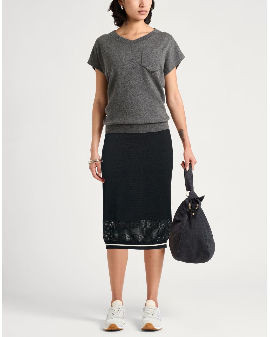 Liu Jo Black Midi Skirts
