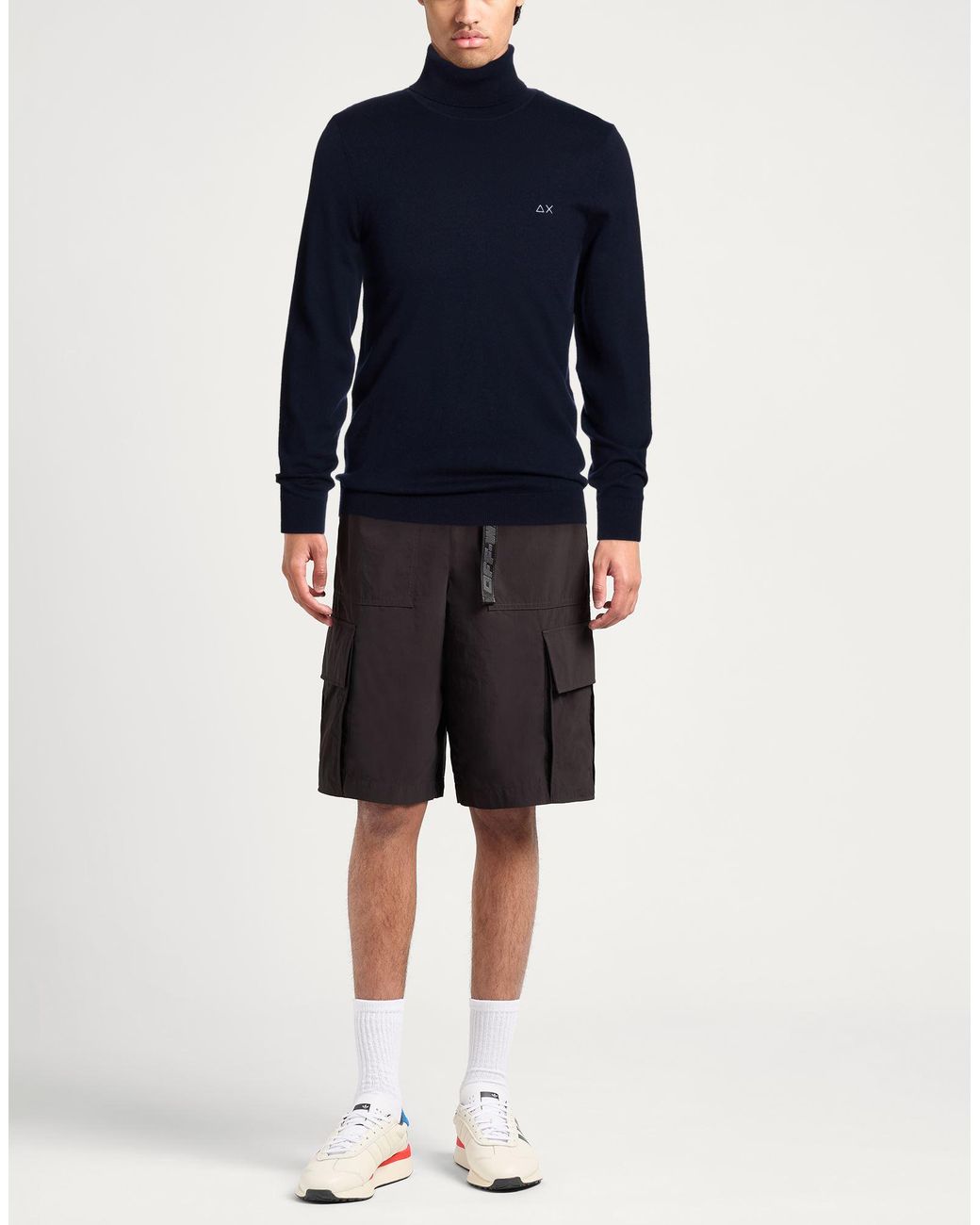 Sun 68 Blue Turtlenecks for men
