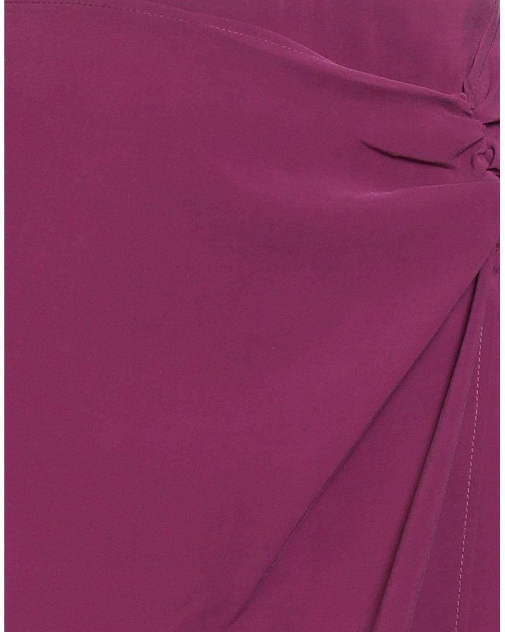 8pm Purple Midi Skirt Rayon, Polyester