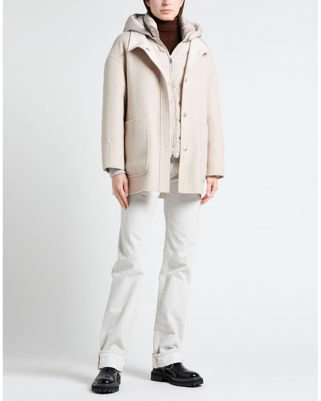 Moorer Natural Light Puffer Wool, Cashmere