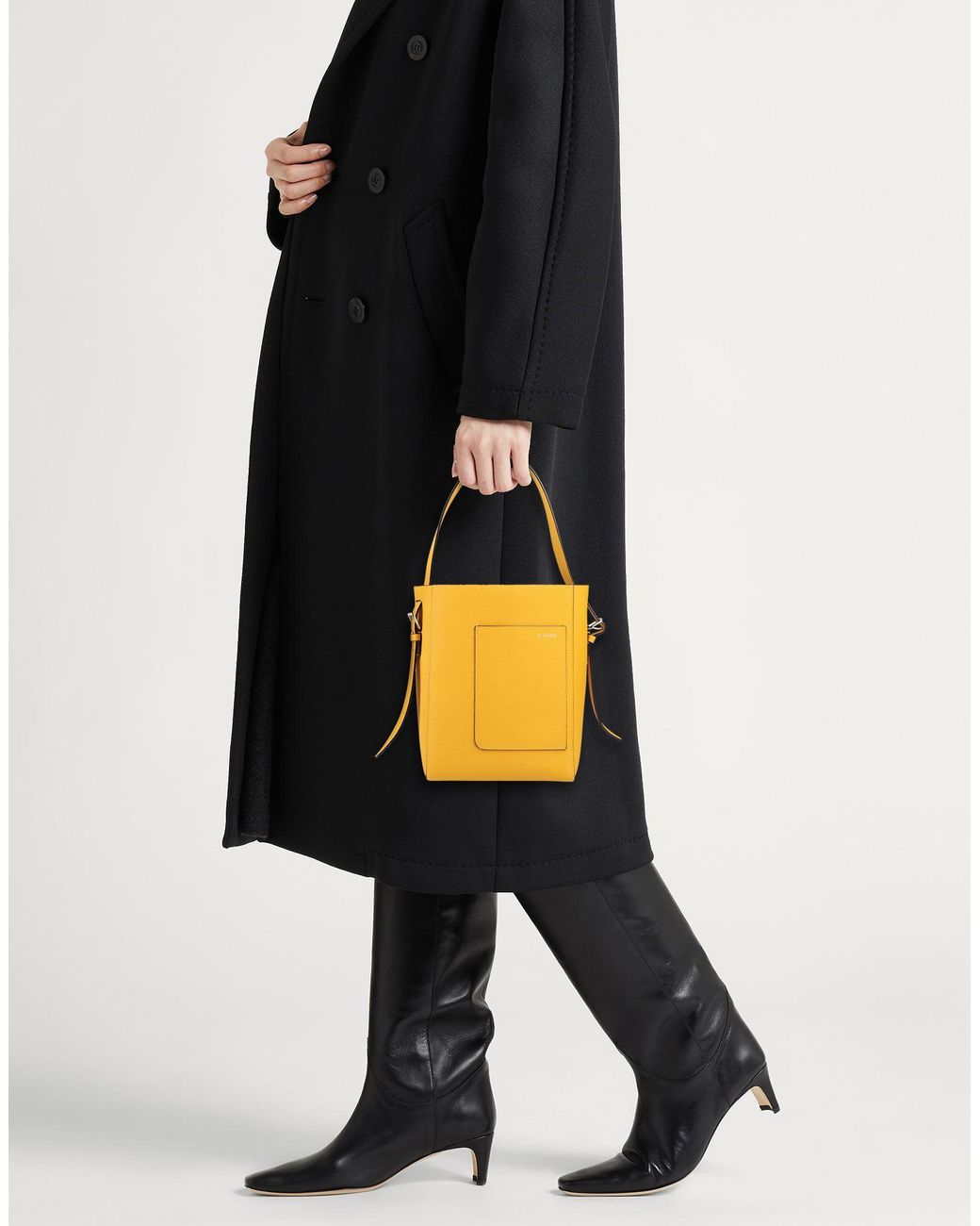 Valextra Yellow Shoulder Bag