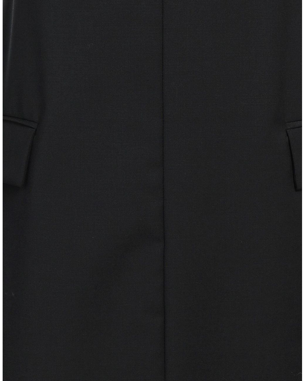 8pm Black Mini Dress Polyester, Wool, Elastane