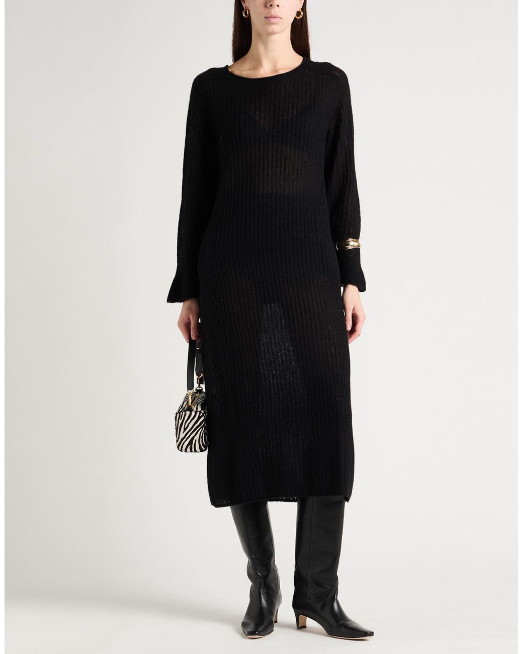 Pinko Black Midi Dresses