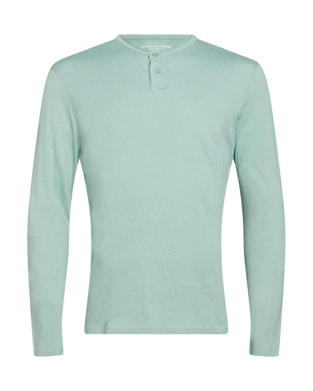 Majestic Filatures Green T-Shirt Organic Cotton, Cashmere for men