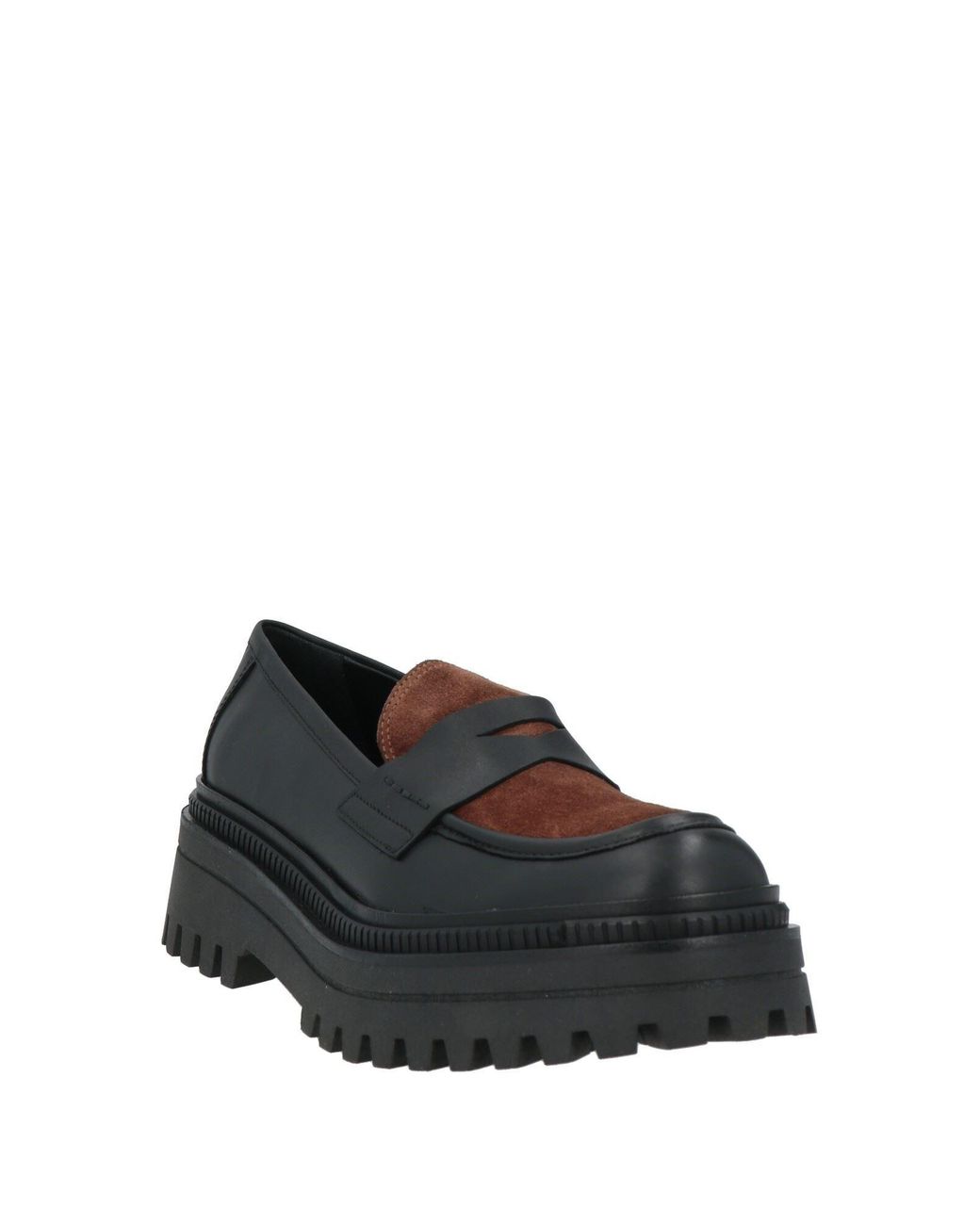Elvio Zanon Black Loafers Leather