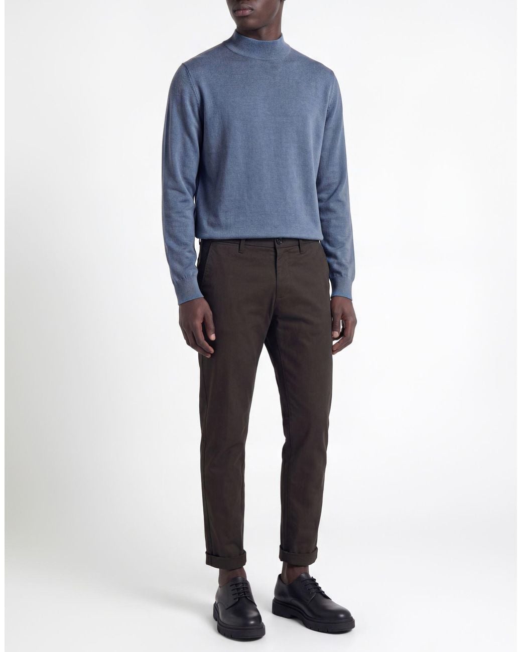 RE_HASH Black Pants Cotton, Lyocell, Elastane for men