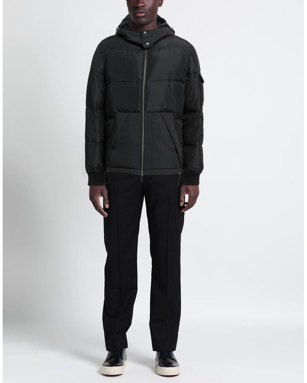 ALPHATAURI Black Down Jacket for men