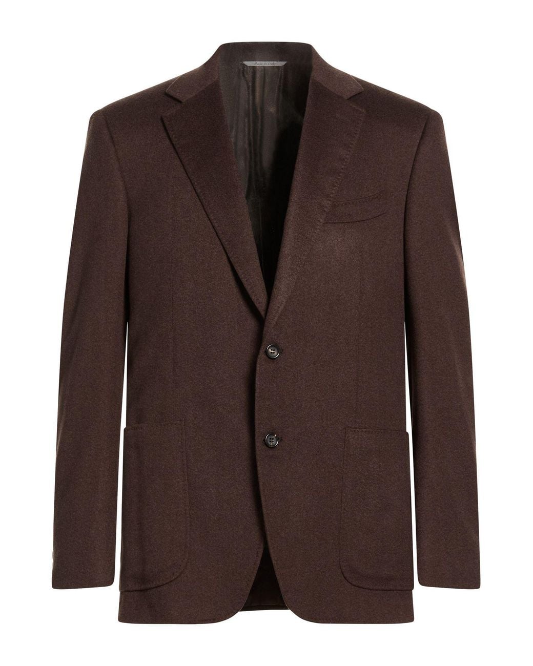 Canali Brown Dark Blazer Cashmere for men