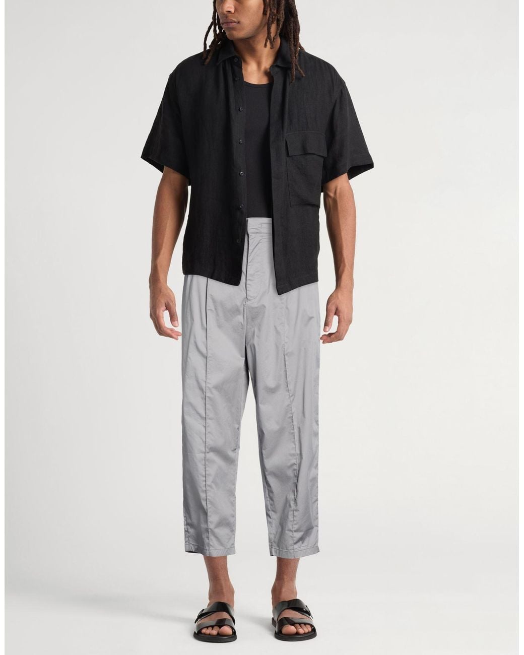 Emporio Armani Gray Pants for men